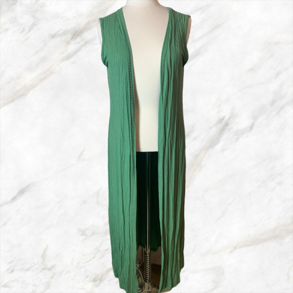 USA green sleeveless tunic vest